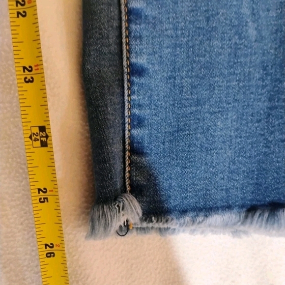 BAMBOO Distressed Blue Skinny Jeans - Picture 9 of 9